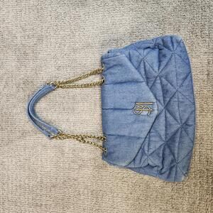 Steve Madden Handbag Quilted Denim Size Medium
